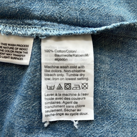 J. CREW Chambray Romper Style Dress 🌸 Size 8 - Picture 7 of 7